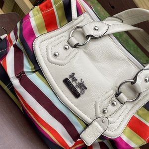 Coach Multicolor Striped Purse